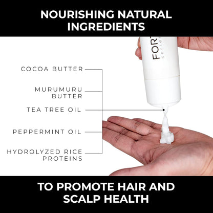 Hydrating Hair Conditioner for Men by Forte Series Deep Treatment for Damaged Hair Nourishing for Dry Hair Sulfate & Paraben for Frizzy Hair, (8 Oz)