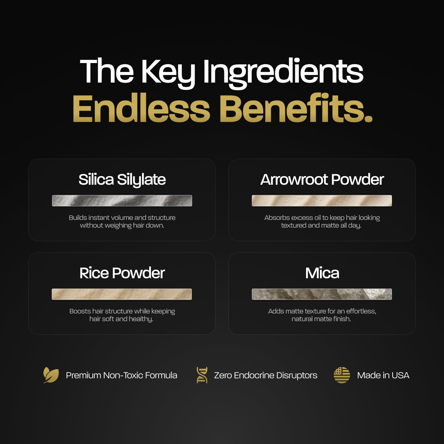 Hair Texturizing Powder, Lightweight & Volumizing Styling Powder with Matte Finish, Add Texture with Medium Hold, Best for Short to Medium Hair, (1.69Oz Bottle, Pack of 1)