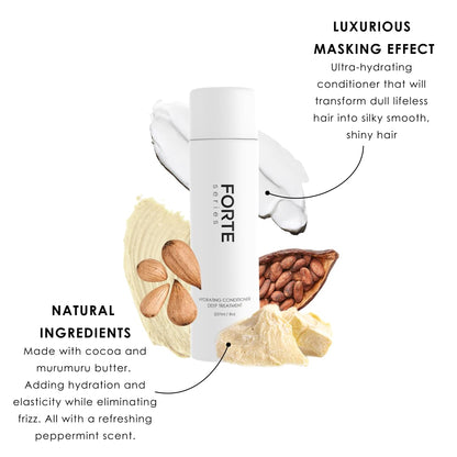 Hydrating Hair Conditioner for Men by Forte Series Deep Treatment for Damaged Hair Nourishing for Dry Hair Sulfate & Paraben for Frizzy Hair, (8 Oz)