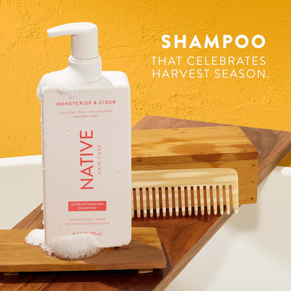 Shampoo & Conditioner, Body Wash - Honey Crisp & Cider - Naturally Derived Ingredients, Sulfate-Free, Paraben-Free, Strengthening Hair Care | Fall Seasonal Bundle (51 Fl Oz Total) - 3 Pk