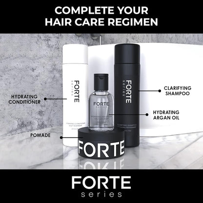 Hydrating Hair Conditioner for Men by Forte Series Deep Treatment for Damaged Hair Nourishing for Dry Hair Sulfate & Paraben for Frizzy Hair, (8 Oz)