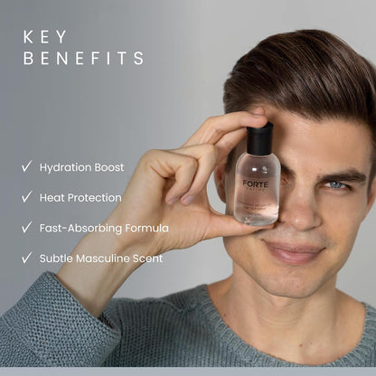 Hydrating Argan Oil Daily Hair Serum by Forte Series Sulfate Free Argan Hair Oil for Men Hair Serum for Dry Damaged Hair, for Styling Hair (75 Ml / 2.5 Oz)