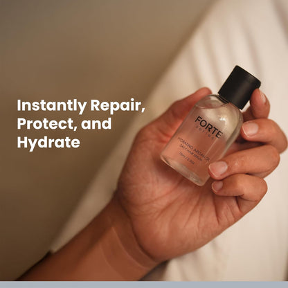 Hydrating Argan Oil Daily Hair Serum by Forte Series Sulfate Free Argan Hair Oil for Men Hair Serum for Dry Damaged Hair, for Styling Hair (75 Ml / 2.5 Oz)