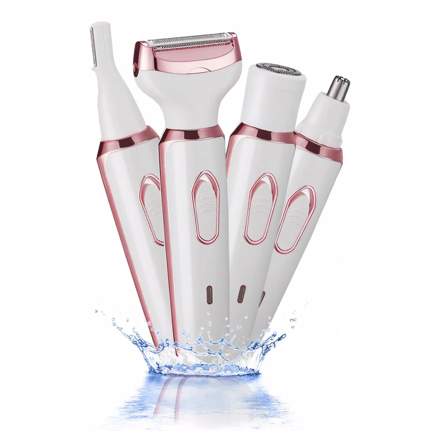 Vacto Electric Razors for Women 4-in-1 Women’s Facial Hair Removal Face Shaver Ebrow Trimmer Pubic Shaver Bikini Trimmer Portable Ladies Shaver Womens Razors for Shaving